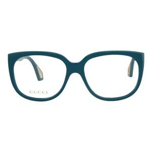 Gucci Womens Square/Rectangle Blue Blue Transparent Fashion Designer Eyewear